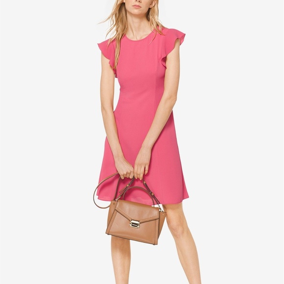 MICHAEL Michael Kors Dresses & Skirts - MICHAEL Michael Kors Flutter-Sleeve Shift Dress L